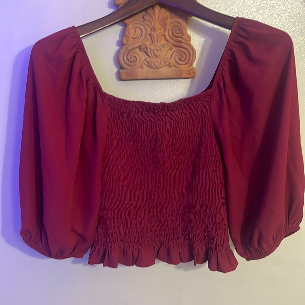 Francesca’s Long Sleeve Purple Shirt